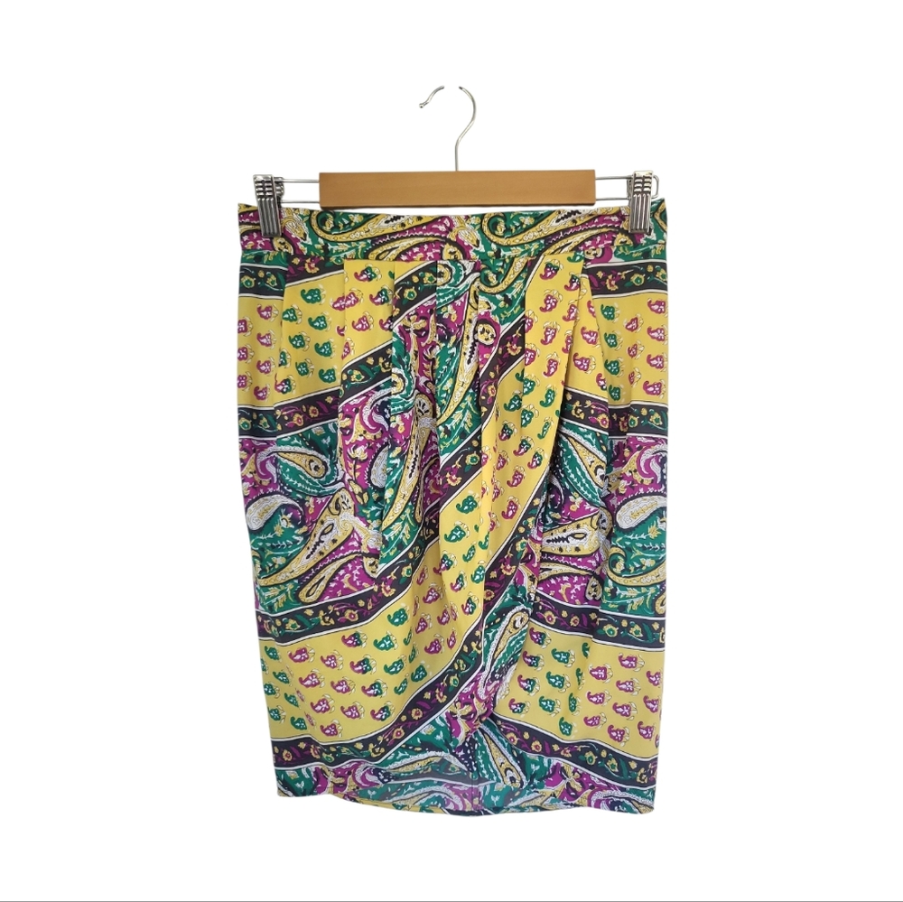 BCBGMaxazria Micheala Honey Combo Tulip Skirt Size XS / NWOT